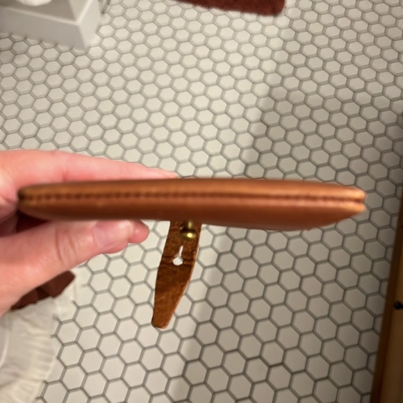 Madewell small leather wallet in brown leather - Picture 3 of 3